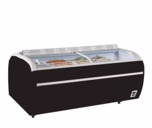 Črna zamrzovalnik za supermarket Tefcold TWIN 220B-F