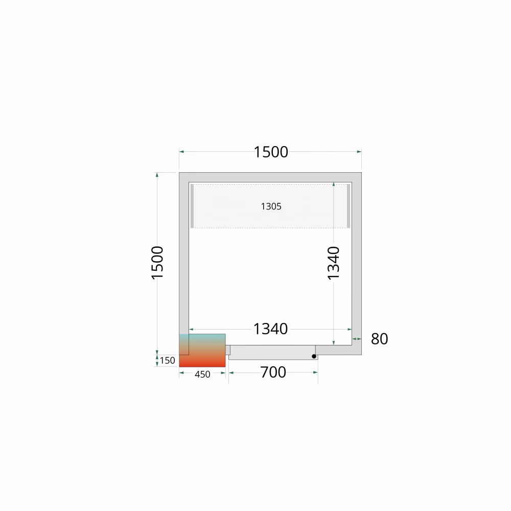 CRPF1515 Tefcold Shelf Rack System Kit