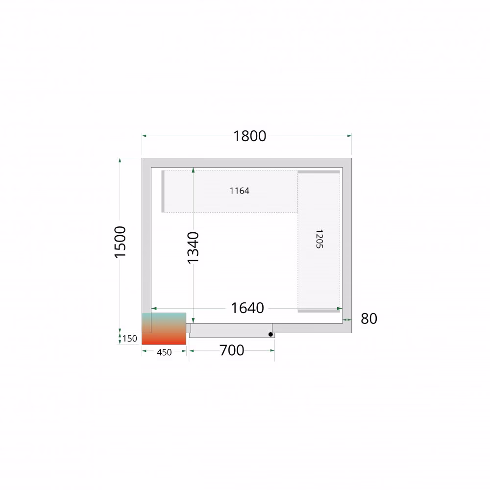 CRPF1815 Tefcold Shelf Rack System Kit