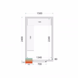 CRPF1524 Tefcold Shelf Rack System Kit