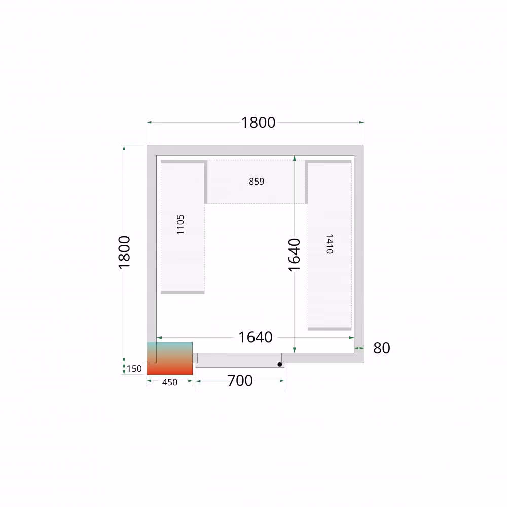 CRPF1818 Tefcold Shelf Rack System Kit