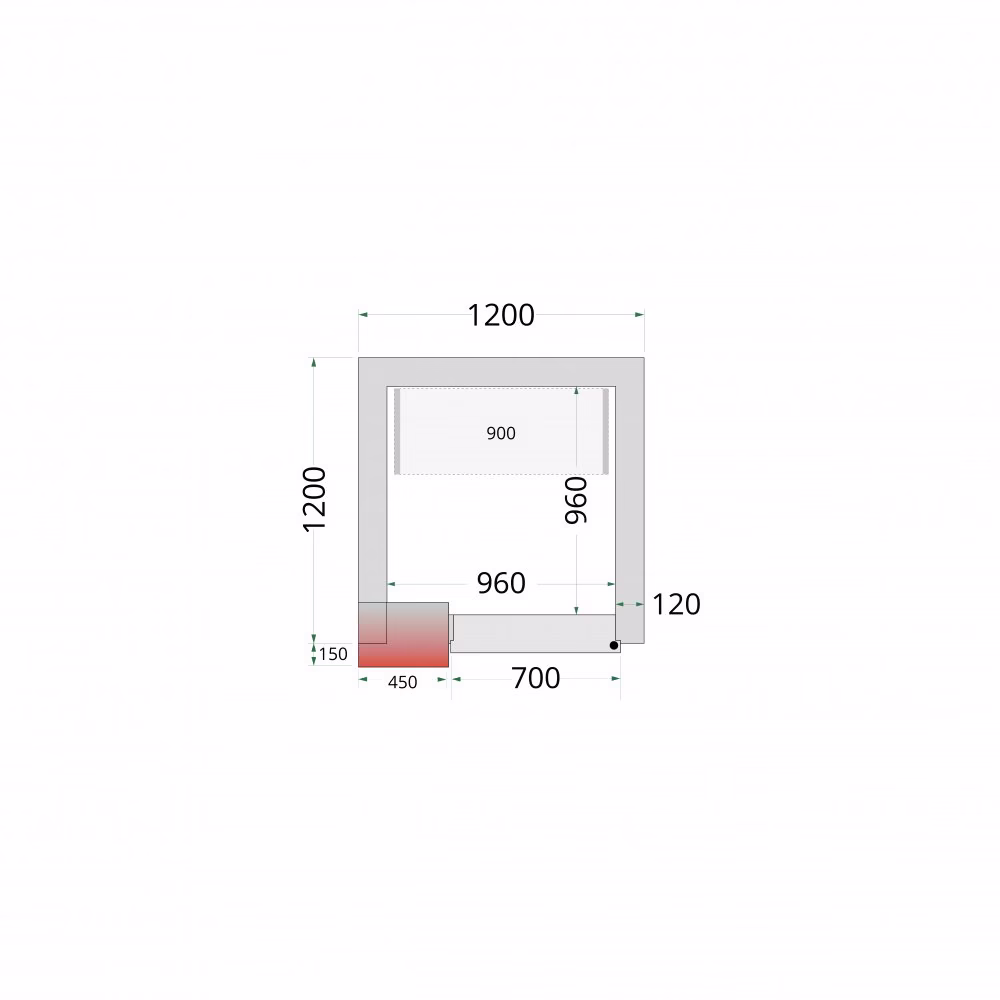 CRNF1212 / CRNF1215 Tefcold Shelf Rack System Kit