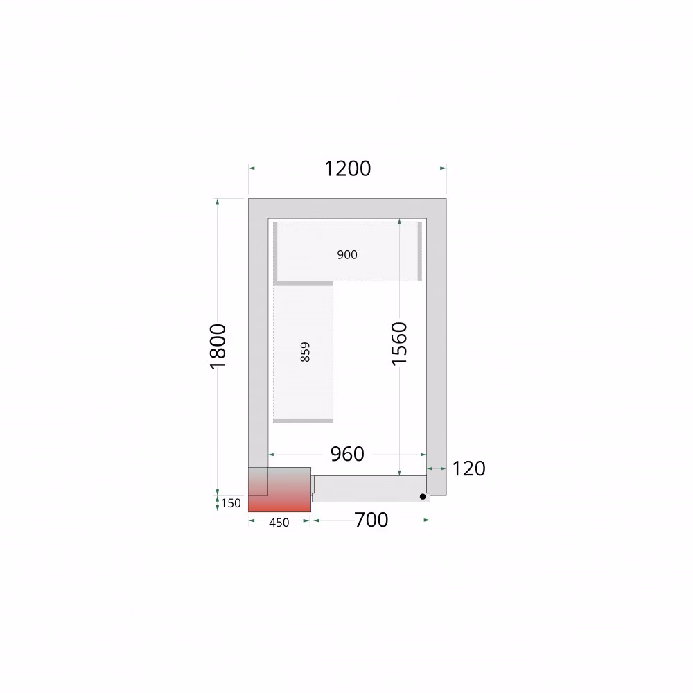 CRNF1218 Tefcold Shelf Rack System Kit