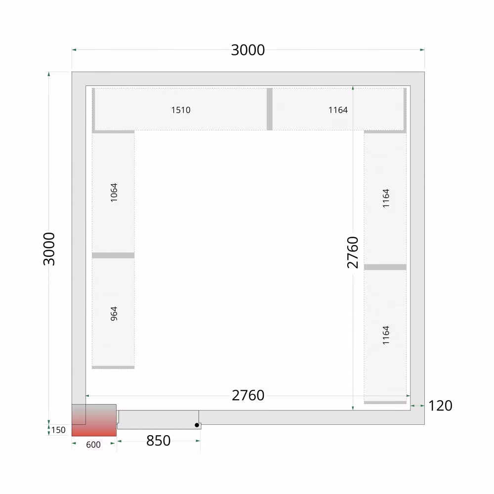 Zamrzovalnica Tefcold CRNF3030WD