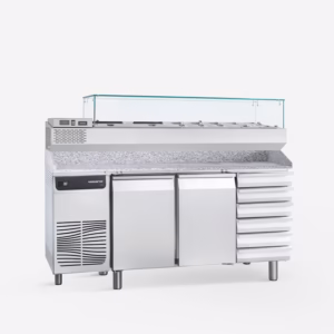 Profesionalen pizza pult Samaref TP2 C P VR TN