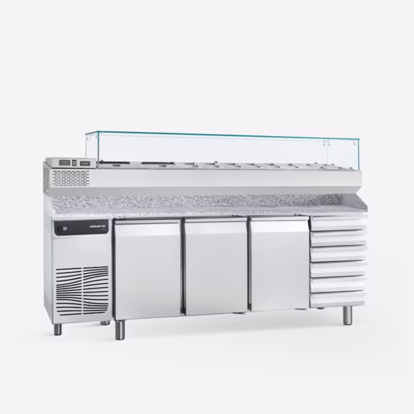 Profesionalen pizza pult Samaref TP3 C P VR TN