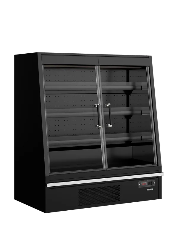 Večnadstropni hladilnik za supermarket Tefcold Galaxy+ GPL14FGD Black / DF
