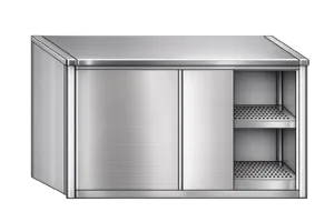 Inox viseča sušilna omarica z drsnimi vratci Mittel 09993